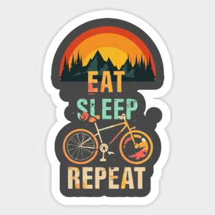 Eat, Sleep, Bike, Repeat Sticker